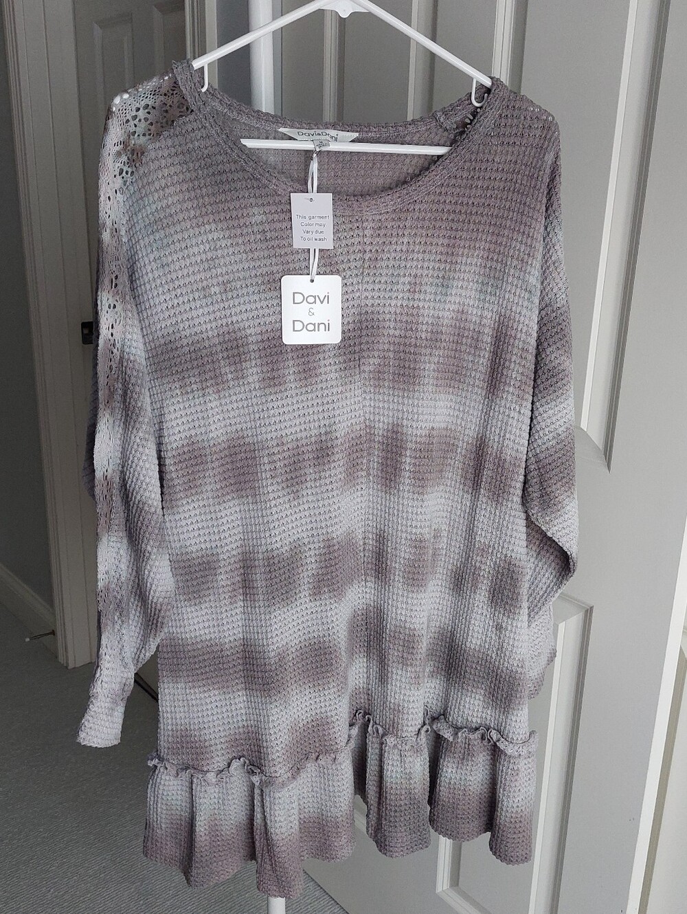 Davi & Dani Waffle Knit Dress